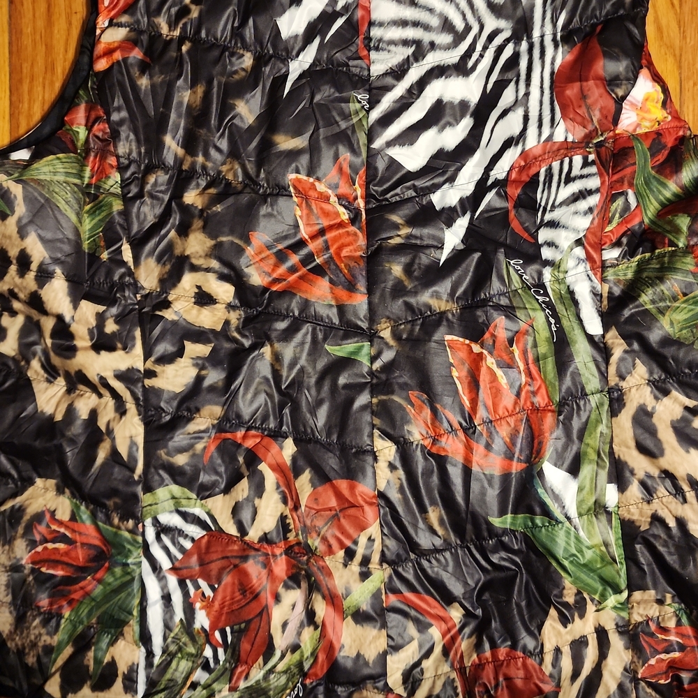 Chico's Multicolor Patterned Puffer Vest - image 4